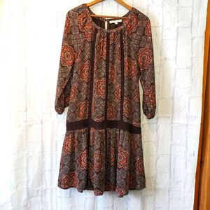 DANIEL RAINN Boho Drop-Waist Dress